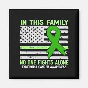 Women Lymphoma Cancer Flag Usa Lymphoma Cancer Magnet
