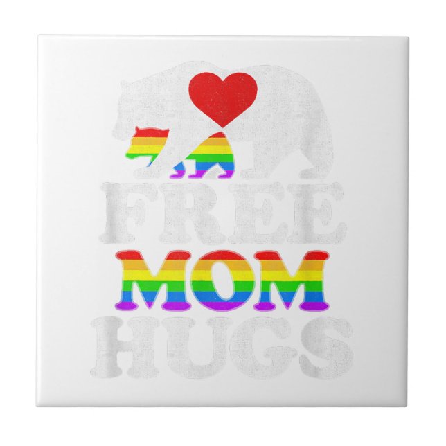 Women Mama Bear 3 Cubz Mama Bear Mom Tile (Front)