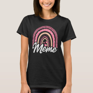 Women Meme Mothers Day For Best Meme Ever Rainbow  T-Shirt