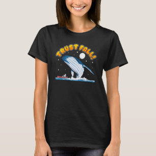 women men apparel animals whale trust fall T-Shirt