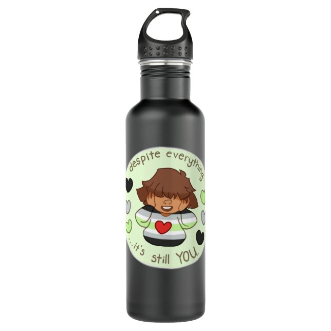 Women Men Asgore Undertale More Then Awesome 710 Ml Water Bottle (Front)