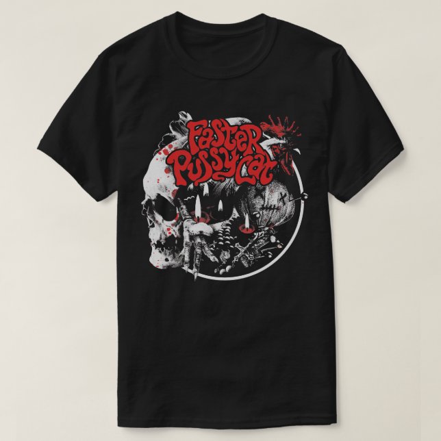 Women Men Faster Pussycat The Skull And Roaster Re T-Shirt (Design Front)