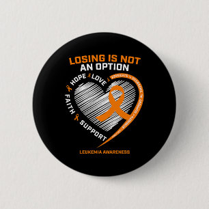 Women Men Leukaemia Awareness Fighter Leukaemia 2 Inch Round Button