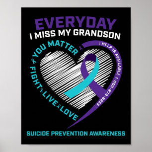 Women Men You Problem Prevention Grandson Suicide Poster