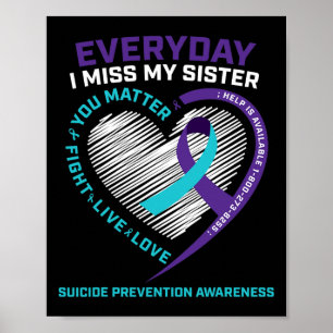 Women Men You Problem Prevention Sister Suicide Aw Poster