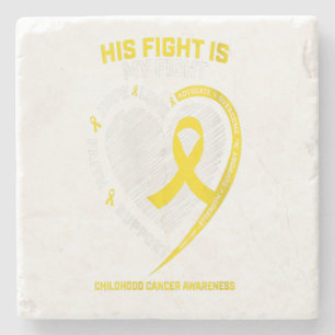 Women Mom Men Grandson Son Gold Childhood Gift Stone Coaster
