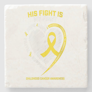 Women Mom Men Grandson Son Gold Childhood Gift Stone Coaster