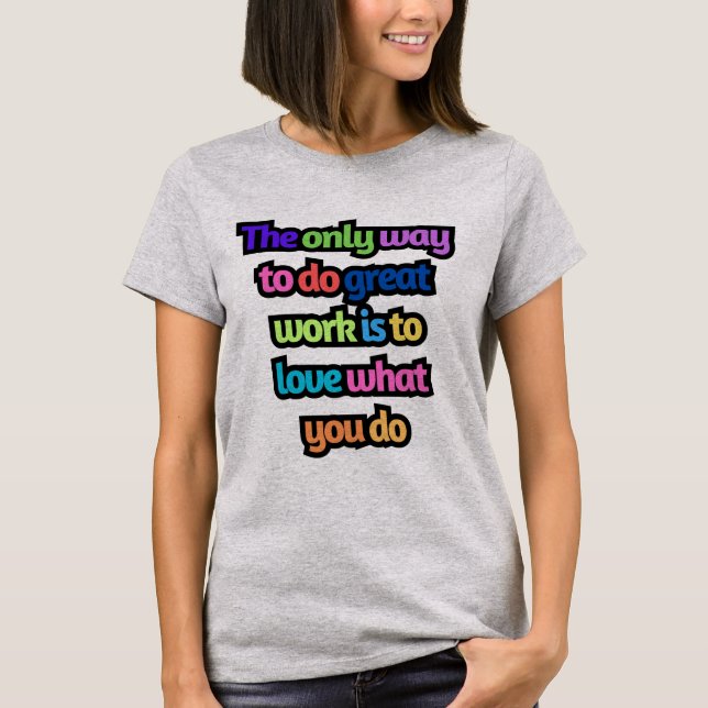 Women Motivation Words T-Shirt (Front)