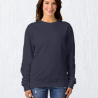 Women Navy Blue Sweatshirt / Customize