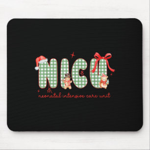 Women Nicu Nurse Christmas Newborn Neonatal Icu Ho Mouse Pad
