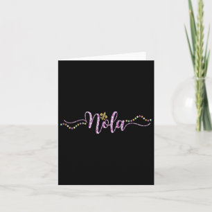 Women Nola Mardi Gras Carnival Mardi Card
