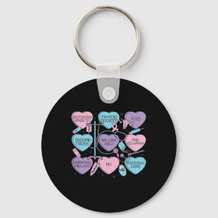 Women Obstetrics Valentine's Day Nurse Ob Gyn Obst Keychain