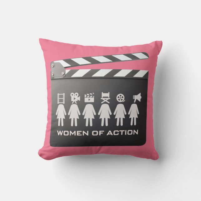women of action pillow (Front)