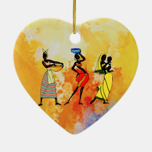 Women of Africa Ceramic Ornament