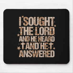 Women Of Faith I Sought The Lord And He Heard Chri Mouse Pad
