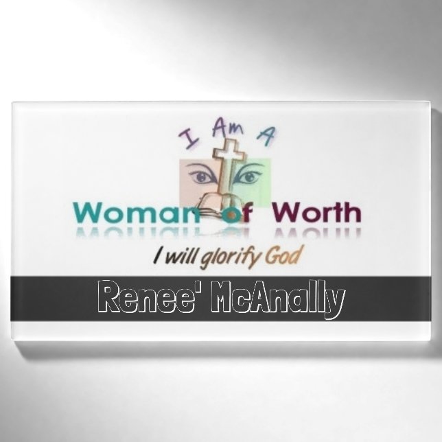Women of Worth Name Badge (Front)