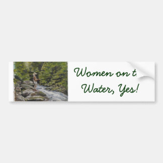 Women on the Water, Yes! Bumper Sticker