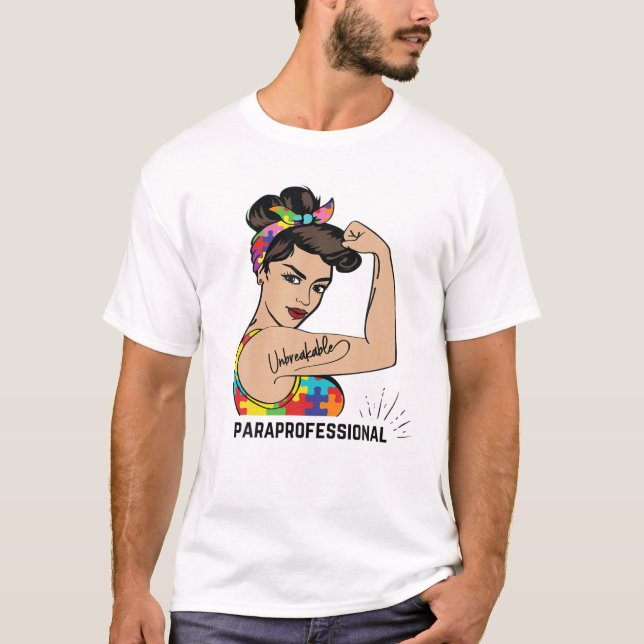 Women Paraprofessional Autism Teacher Thank You Ap T-Shirt (Front)