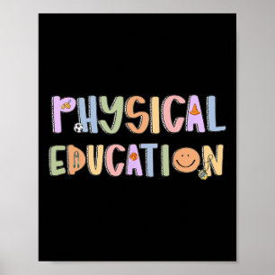 Women Physical Education Teacher Back To School Ph Poster