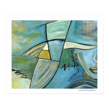 Women Portrait Posters Figure Blue Abstract Art