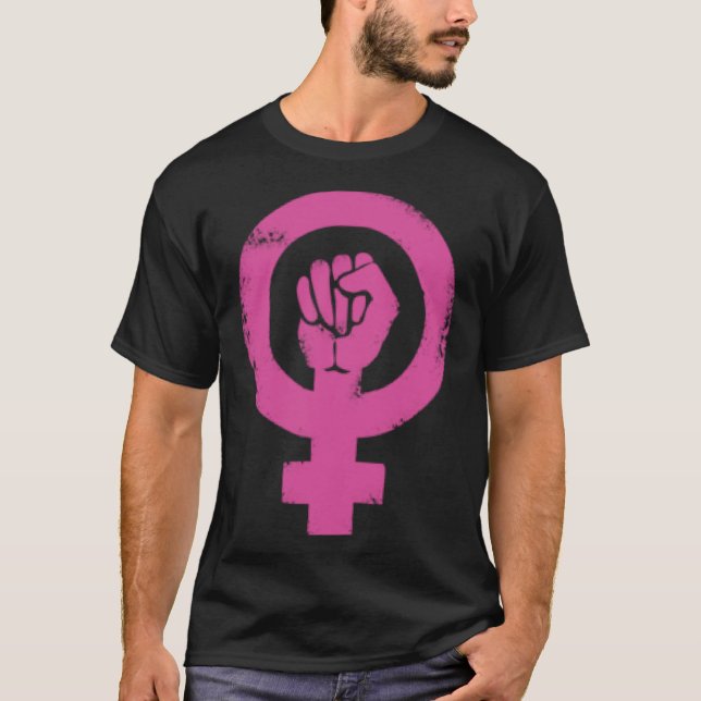 Women Power Symbol International Women s Day Femin T-Shirt (Front)