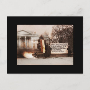 Women Protest at White House Postcard