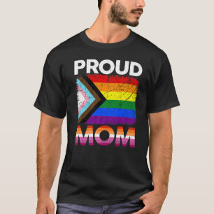 Women Proud Mom Transgender Pride Lesbian Lgbt Fat T-Shirt
