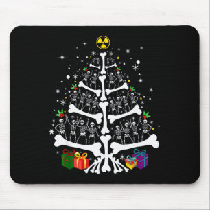 Women Radiology Skeleton Christmas Tree Xray Tech  Mouse Pad