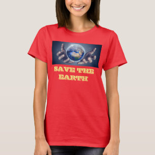 Women red T-shirt