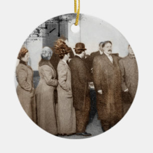 Women Registering to Vote Ceramic Ornament