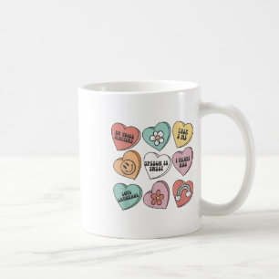 Women Retro Speech Therapy Valentine Heart Candy S Coffee Mug