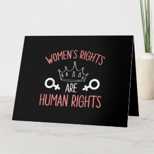 Women Rights Women's Rights Are Human Rights Femin Card