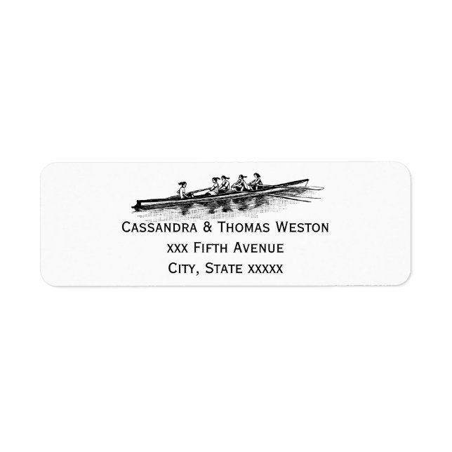 Women Rowing Rowers Crew Team Water Sports Black (Front)