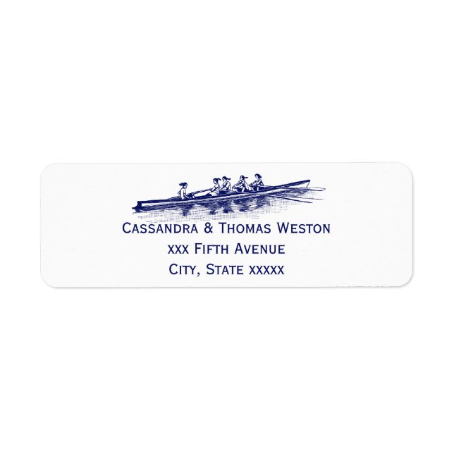 Women Rowing Rowers Crew Team Water Sports Blue (Front)