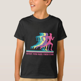 Women Running Track & Field Runner Motivational Tr T-Shirt
