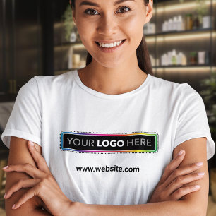 Women’s Business Logo T-shirt with Website