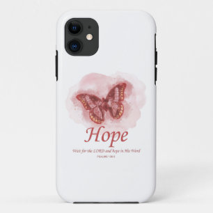 Women’s Christian Butterfly Bible Verse: Hope iPhone 11 Case