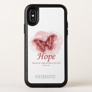 Women’s Christian Butterfly Bible Verse: Hope  OtterBox Symmetry iPhone X Case