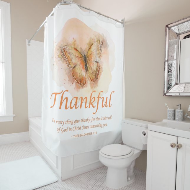 Women’s Christian Butterfly Bible Verse: Thankful  (In Situ)
