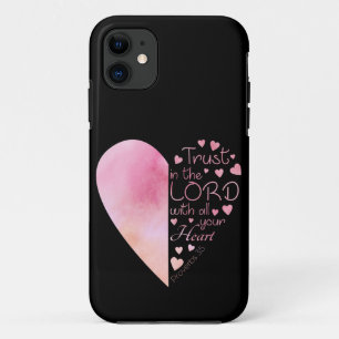 Women’s Christian Heart Faith Trust in the Lord iPhone 11 Case