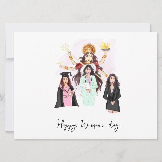 Women’s day art invitation (Front)