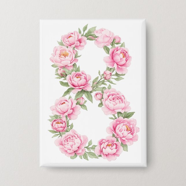 Women’s Day Peony Flower for March 8  (Front)