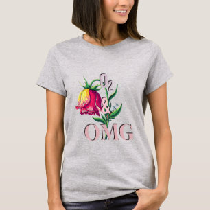 Women’s Funny Nurse T-Shirt –“O₂ & OMG” Dark Humou