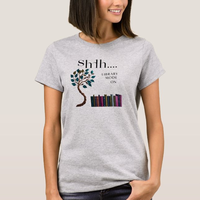 Women’s Graphic Tee – Vibrant Book Lover T-Shirt (Front)