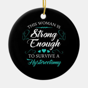 Women’s Hysterectomy Recovery Ceramic Ornament