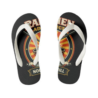 Women’s Light Blue Denim Jacket with Ramen Graphic Kid's Flip Flops