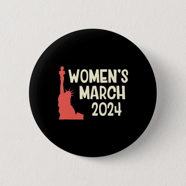 Women’s March 2024  2 Inch Round Button (Front)