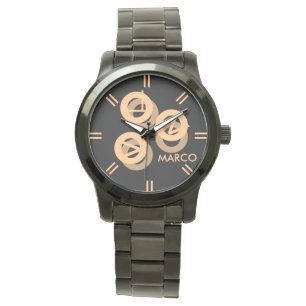 Women"s Oversized Two-Tone Bracelet Watch