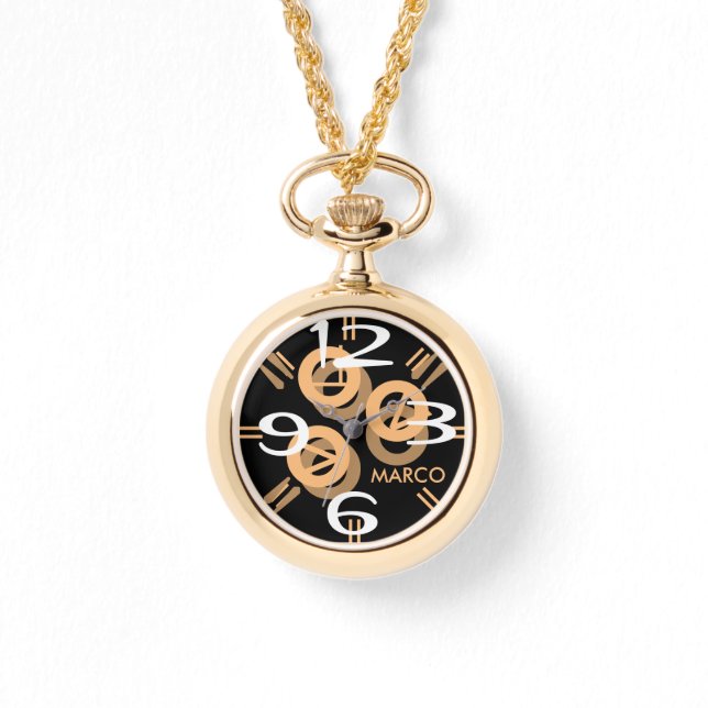 Women"s Oversized Two-Tone Bracelet Watch (Front)