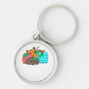 Women’s Pumpkin Leopard Print Graphic It’s Fall Y’ Keychain